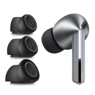 Nakładki do słuchawek Samsung Galaxy Buds 3 Pro w rozmiarach S / M / L czarne - 3 szt. Tech-Protect