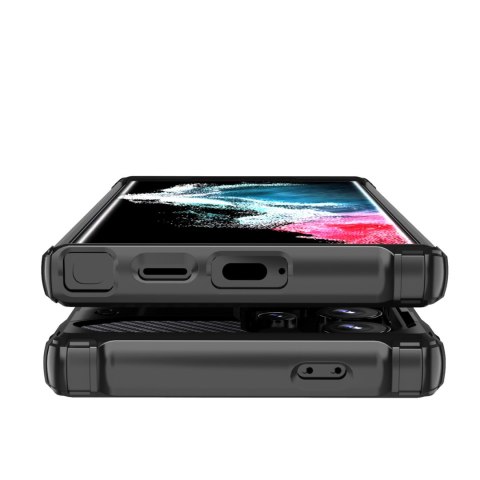 Pancerne hybrydowe etui na Samsung Galaxy S25 Edge Hybrid Armor - niebieskie HURTEL