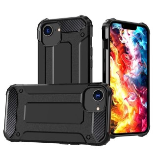 Pancerne hybrydowe etui na iPhone 16e Hybrid Armor - czarne HURTEL