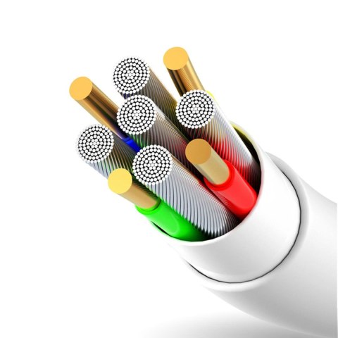 Przewód kabel USB-A USB-C 5A 1m - biały DUDAO