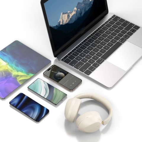 Słuchawki bezprzewodowe nauszne X22 Max Bluetooth ANC - beżowe DUDAO