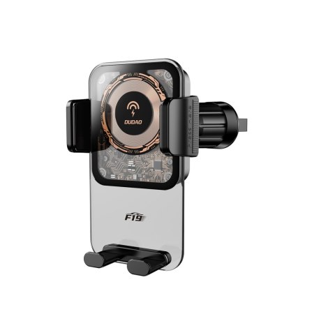 Uchwyt samochodowy zaciskowy z ładowarką indukcyjną 15W - czarny DUDAO
