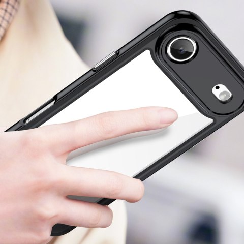 Etui case pokrowiec na iPhone 17 Air Outer Space - czarne przezroczyste HURTEL