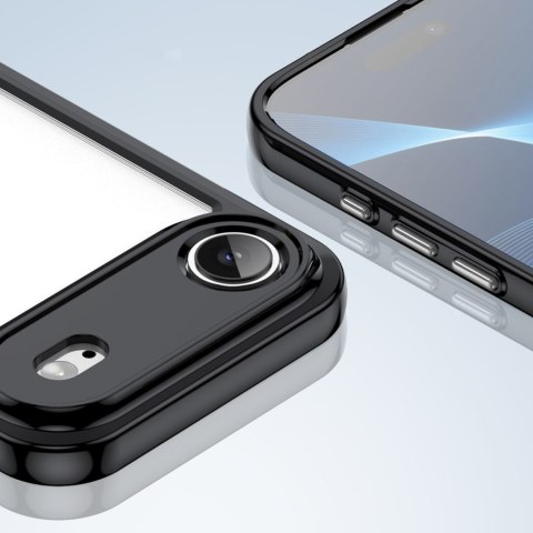 Etui case pokrowiec na iPhone 17 Air Outer Space - czarne przezroczyste HURTEL