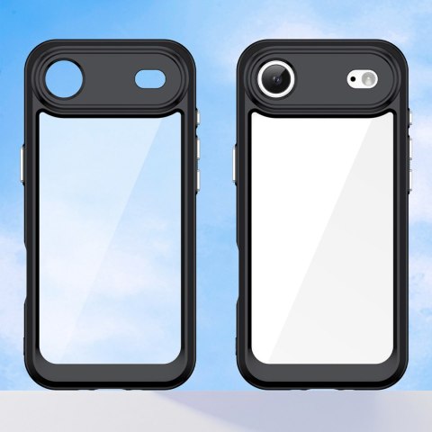 Etui case pokrowiec na iPhone 17 Air Outer Space - czarne przezroczyste HURTEL
