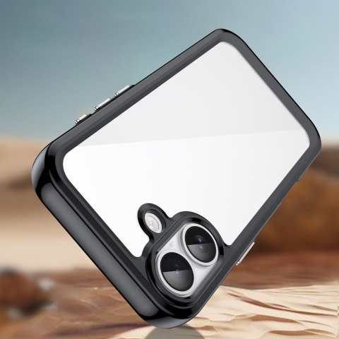 Etui case pokrowiec na iPhone 17 Outer Space - czarne przezroczyste HURTEL