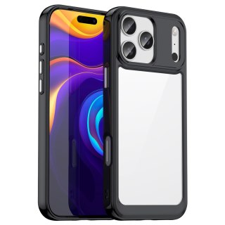 Etui case pokrowiec na iPhone 17 Pro Max Outer Space - czarne przezroczyste HURTEL