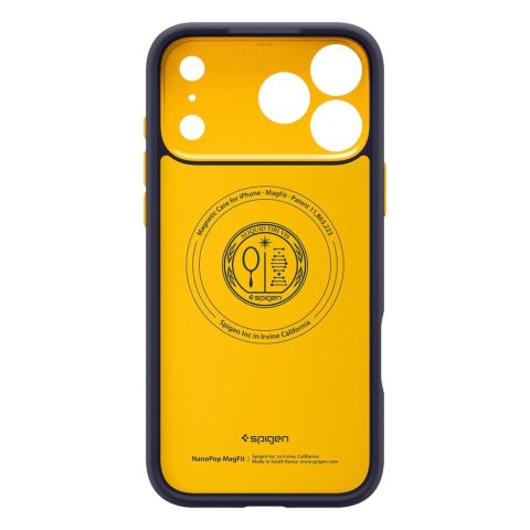 Etui case pokrowiec na iPhone 17 Pro Nano Pop MagSafe - granatowe SPIGEN