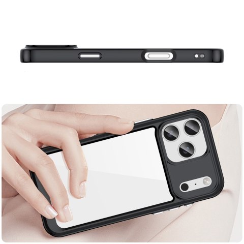 Etui case pokrowiec na iPhone 17 Pro Outer Space - czarne przezroczyste HURTEL