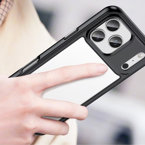Etui case pokrowiec na iPhone 17 Pro Outer Space - czarne przezroczyste HURTEL