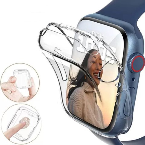 Etui na Apple Watch Series 7/8/9 45 mm Ultra Clear Watch Case - przezroczyste HURTEL