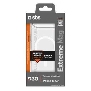 Etui na iPhone 17 Air z technologią D3O Extreme Mag - przezroczyste SBS