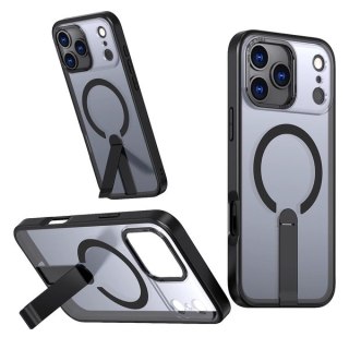 Etui ochronne na Samsung Galaxy S25 FE z podstawką Hybrid Armor X MagSafe - czarne HURTEL