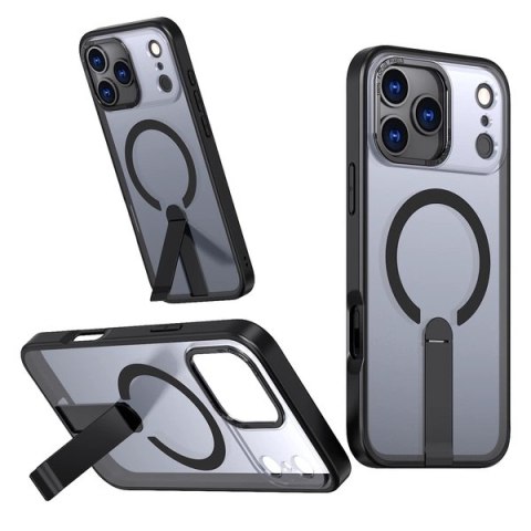 Etui ochronne na Samsung Galaxy S25 FE z podstawką Hybrid Armor X MagSafe - czarne HURTEL