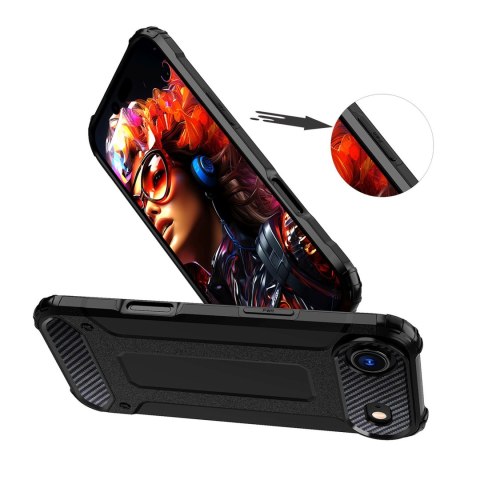 Etui pancerne na iPhone 17 Air Hybrid Armor - czarne HURTEL