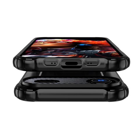 Etui pancerne na iPhone 17 Air Hybrid Armor - czarne HURTEL