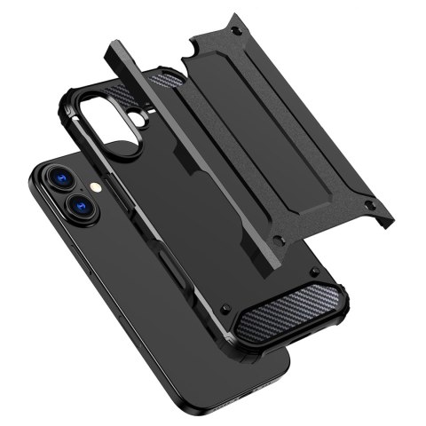 Etui pancerne na iPhone 17 Hybrid Armor - czarne HURTEL