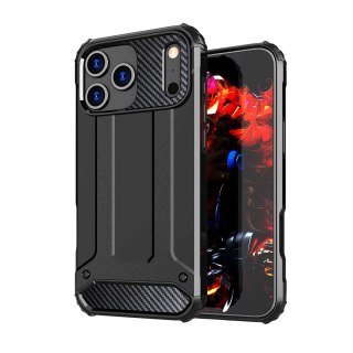 Etui pancerne na iPhone 17 Pro Hybrid Armor - czarne HURTEL
