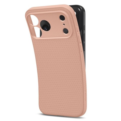 Etui pokrowiec case na iPhone 17 Pro Max Liquid Air - tytanowo-różowe SPIGEN