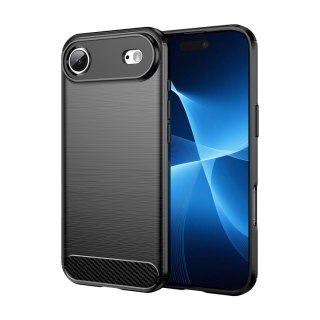 Etui pokrowiec plecki na iPhone 17 Air Carbon Case - czarne HURTEL