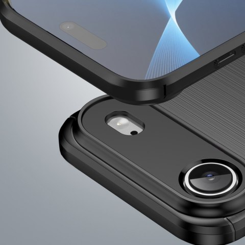 Etui pokrowiec plecki na iPhone 17 Air Carbon Case - czarne HURTEL