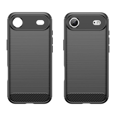Etui pokrowiec plecki na iPhone 17 Air Carbon Case - czarne HURTEL
