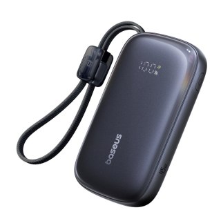 Powerbank 20000mAh 45W z wyświetlaczem kablem EnerFill FC21 Qpow 3 Ultra - czarny BASEUS