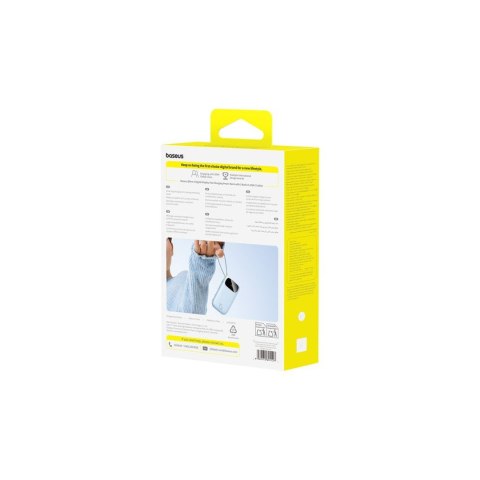 Powerbank 20000mAh 45W z wyświetlaczem kablem EnerFill FC21 Qpow 3 Ultra - niebieski BASEUS