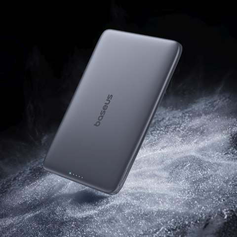 Powerbank ultra cienki 5000mAh 20W MagSafe z kablem USB-C 60W 30cm - szary BASEUS