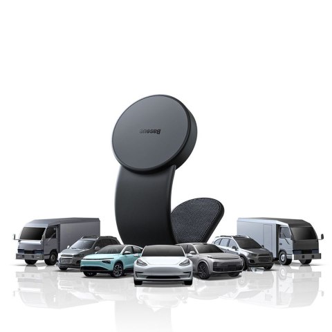 Uchwyt samochodowy magnetyczny do telefonu na deskę rozdzielczą C02 MagSafe - czarny BASEUS