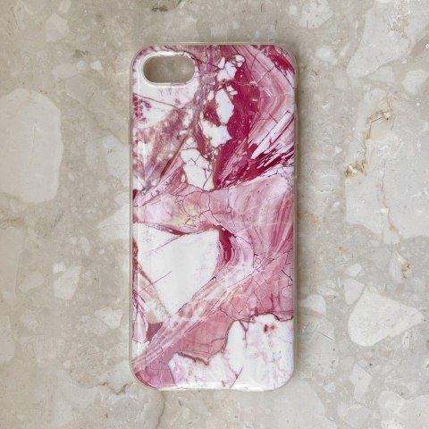 Żelowe etui pokrowiec marmur Samsung Galaxy A42 5G Marble różowy WOZINSKY