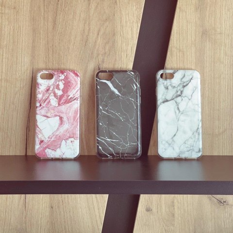 Żelowe etui pokrowiec marmur Samsung Galaxy S21+ 5G Marble czarny WOZINSKY