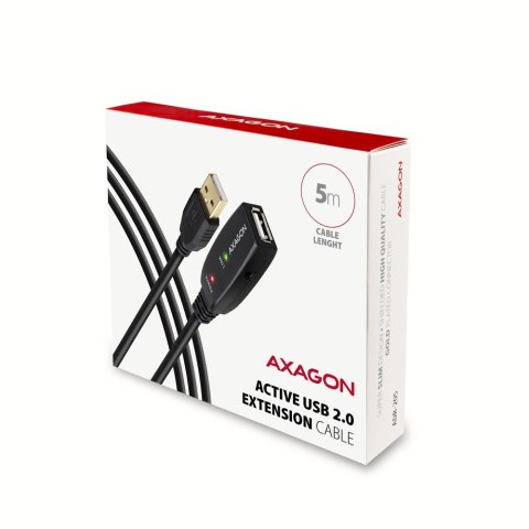ADR-205 USB 2.0 A-M -> A-F aktywny kabel przedłużacz/wzmacniacz 5m AXAGON