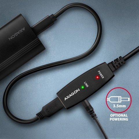 ADR-220 USB 2.0 A-M -> A-F aktywny kabel przedłużacz/wzmacniacz 20m AXAGON