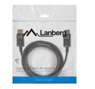 Kabel DisplayPort M/M 4K 1.8M czarny Lanberg