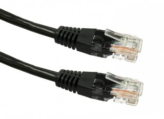 Kabel Patchcord miedziany kat. 5e RJ45 UTP 5m czarny TB