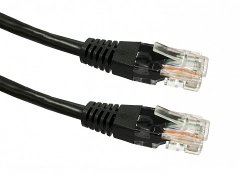 Kabel Patchcord miedziany kat. 5e RJ45 UTP 5m czarny TB