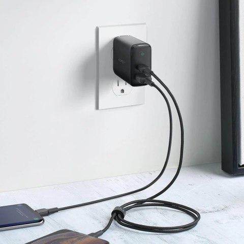 PA-D1 ładowarka sieciowa 2xUSB Power Delivery (1xUSB A+1xUSB C) 5.4A 30W Dynamic Detect AUKEY