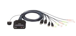 Przełącznik 2 portowy USB DP Cable KVM Switch CS22DP ATEN