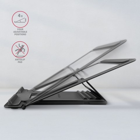 STND-L Podstawka do laptopów aluminiowa 10-16", 4 regulowane kąty nachylenia AXAGON