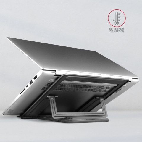 STND-L Podstawka do laptopów aluminiowa 10-16", 4 regulowane kąty nachylenia AXAGON