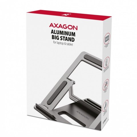 STND-L Podstawka do laptopów aluminiowa 10-16", 4 regulowane kąty nachylenia AXAGON
