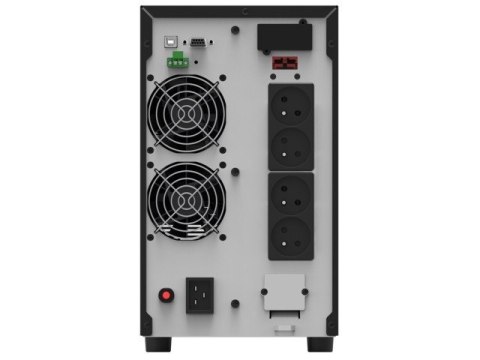 UPS ON-LINE 3000VA AT 4X FR+TERMINAL OUT, USB/RS-232, LCD, TOWER PowerWalker