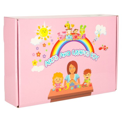 Zestaw kreatywny dla dzieci plastyczny rękodzieło do prac ręcznych XXXL 1200 elementów Kik Sp. z o. o. Sp. k.