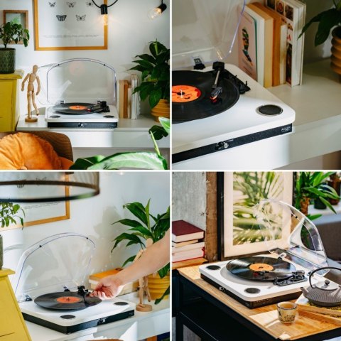 Gramofon AD1914 Biały USB Bluetooth Adler