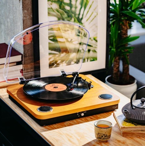 Gramofon AD1914 Wood USB Bluetooth Adler