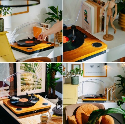 Gramofon AD1914 Wood USB Bluetooth Adler