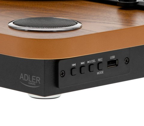 Gramofon AD1914 Wood USB Bluetooth Adler