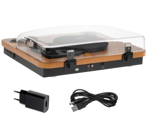 Gramofon AD1914 Wood USB Bluetooth Adler