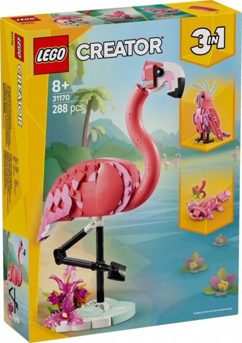 Klocki Creator 31170 Dzikie zwierzęta: różowy flaming LEGO